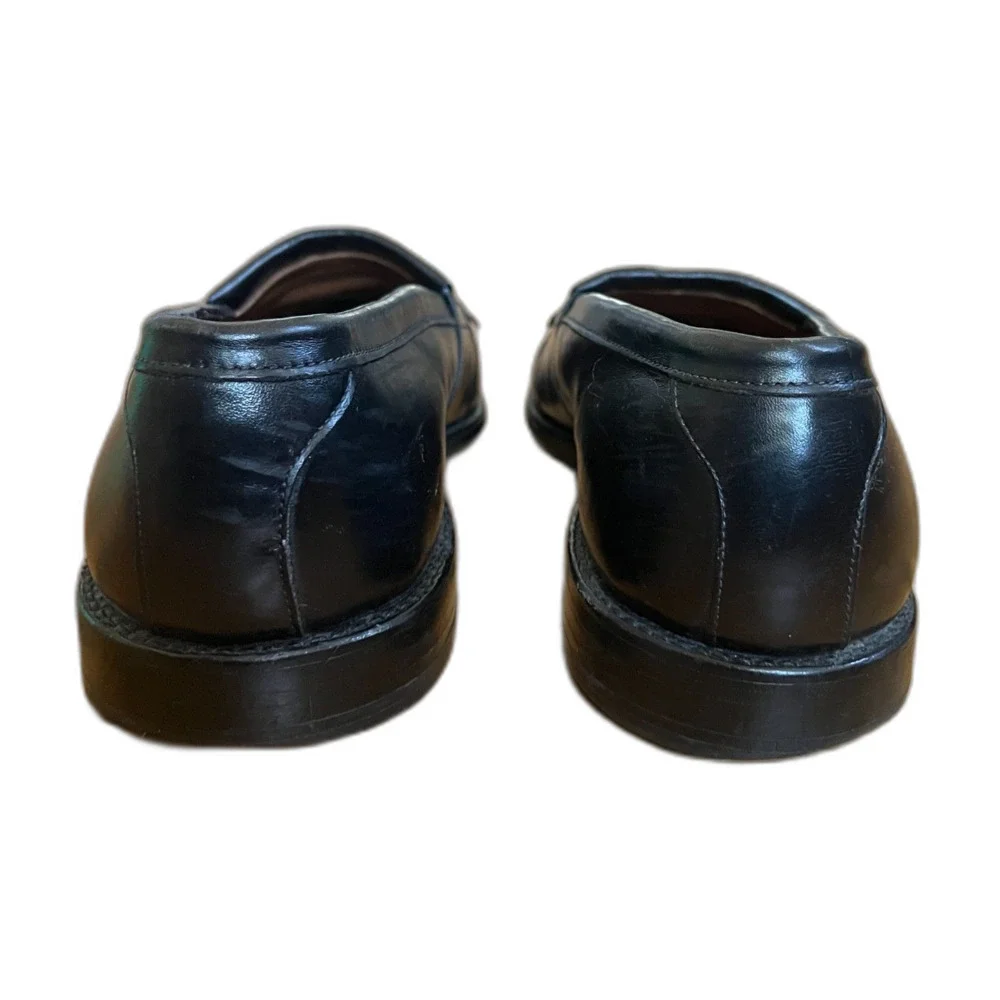 Allen Edmonds Black Newport Tassle Slip On Loafers Shoes  Mens Size 10